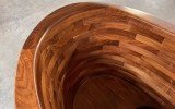 Aquatica True Ofuro American Walnut Freestanding Wood Bathtub factory image00005 (1)